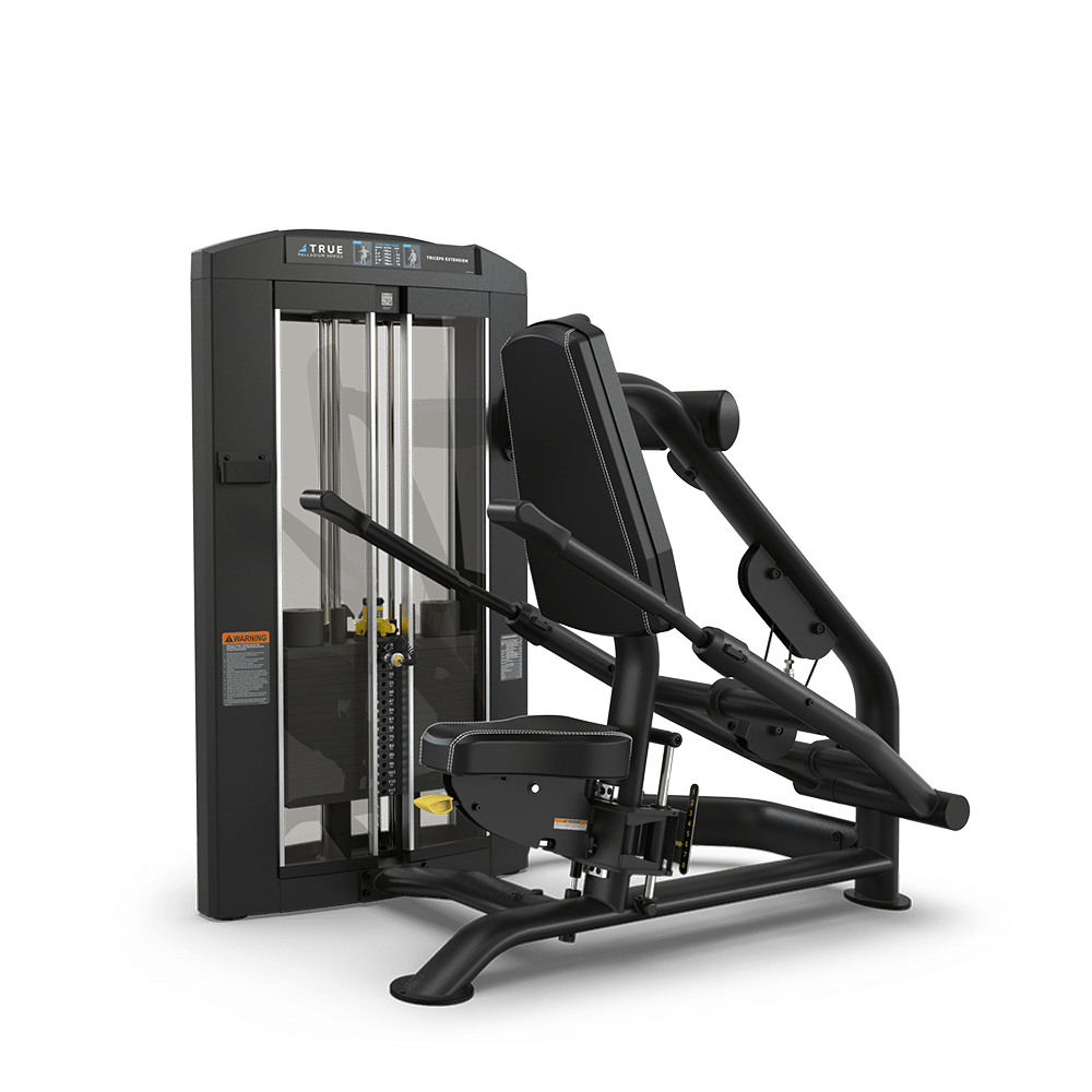 True Fitness Palladium Triceps Pushdown Metal Shrouds Standard Stack