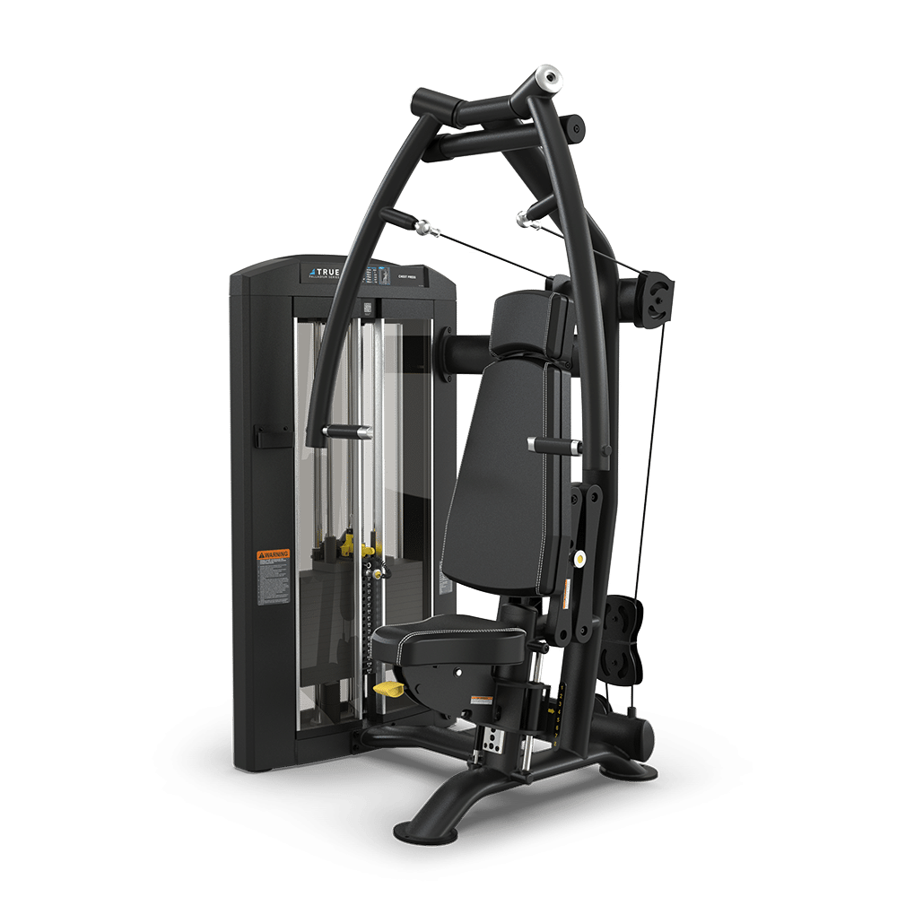 True Fitness Palladium Chest Press Metal Shrouds Standard Stack
