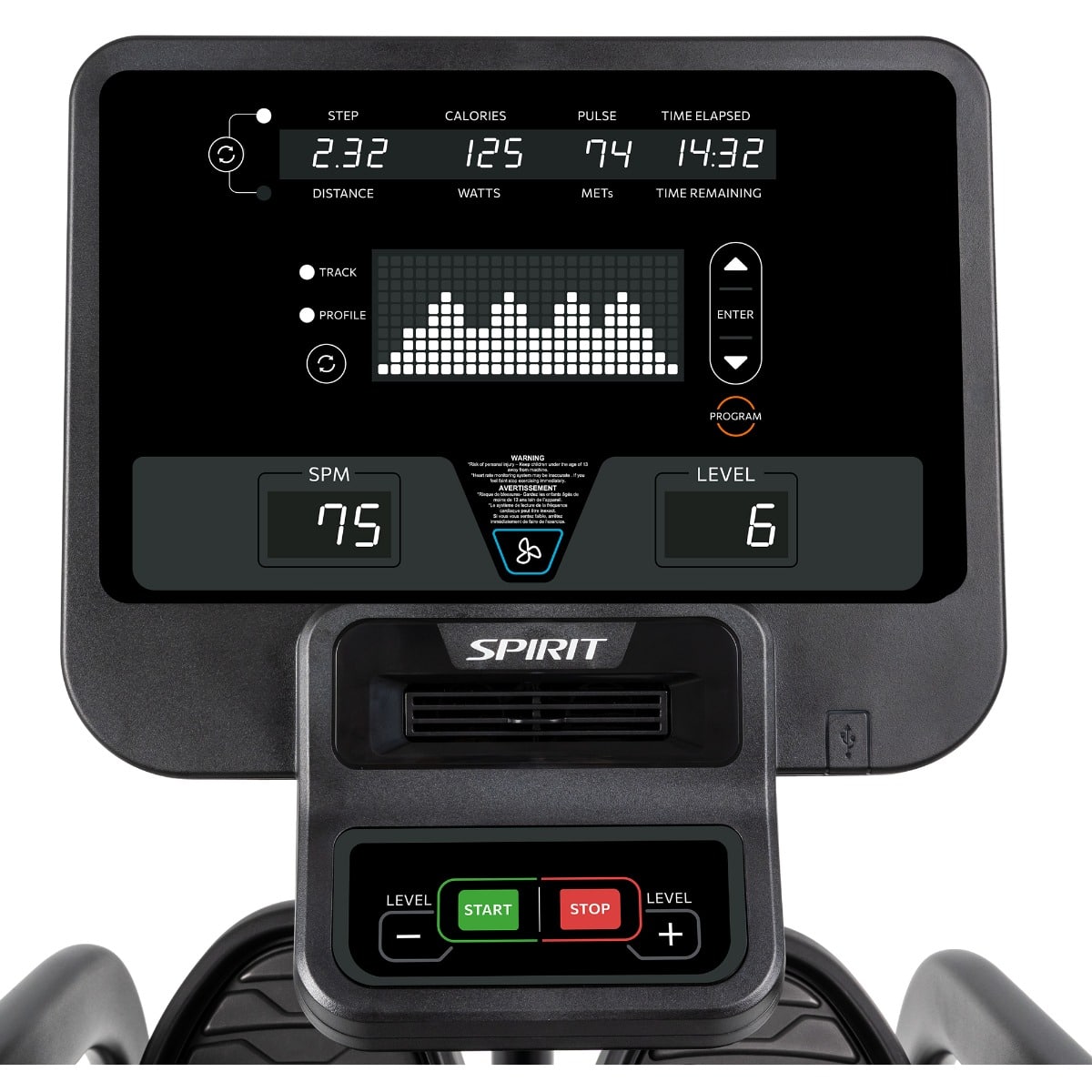 Spirit Crs800S Recumbent Stepper W/Swiv - Image 4
