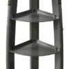 Vertical kettlebell rack with 4 hooks and accessory tray €“ platinum finish - Image 2