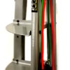 Vertical kettlebell rack with 4 hooks and accessory tray €“ platinum finish - Image 4