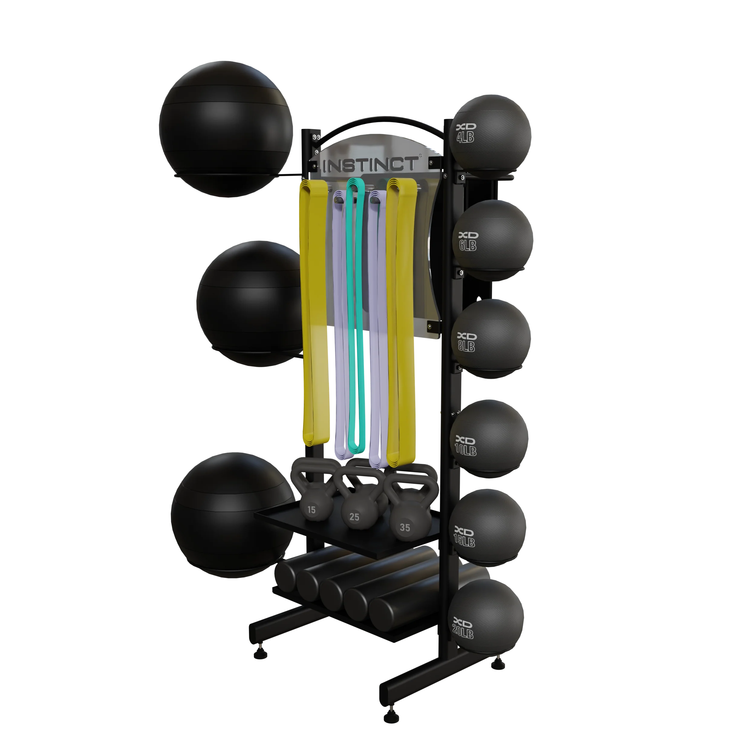 Core Health And Fitness Accessory Rack - Image 3