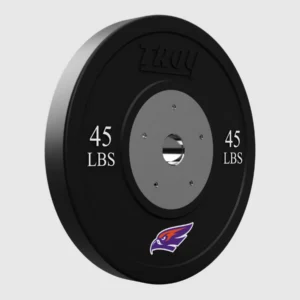 Troy Black Competiton Bumper Plate - Logo