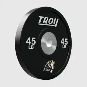 Troy Black Premium Bumper Plate - Logo