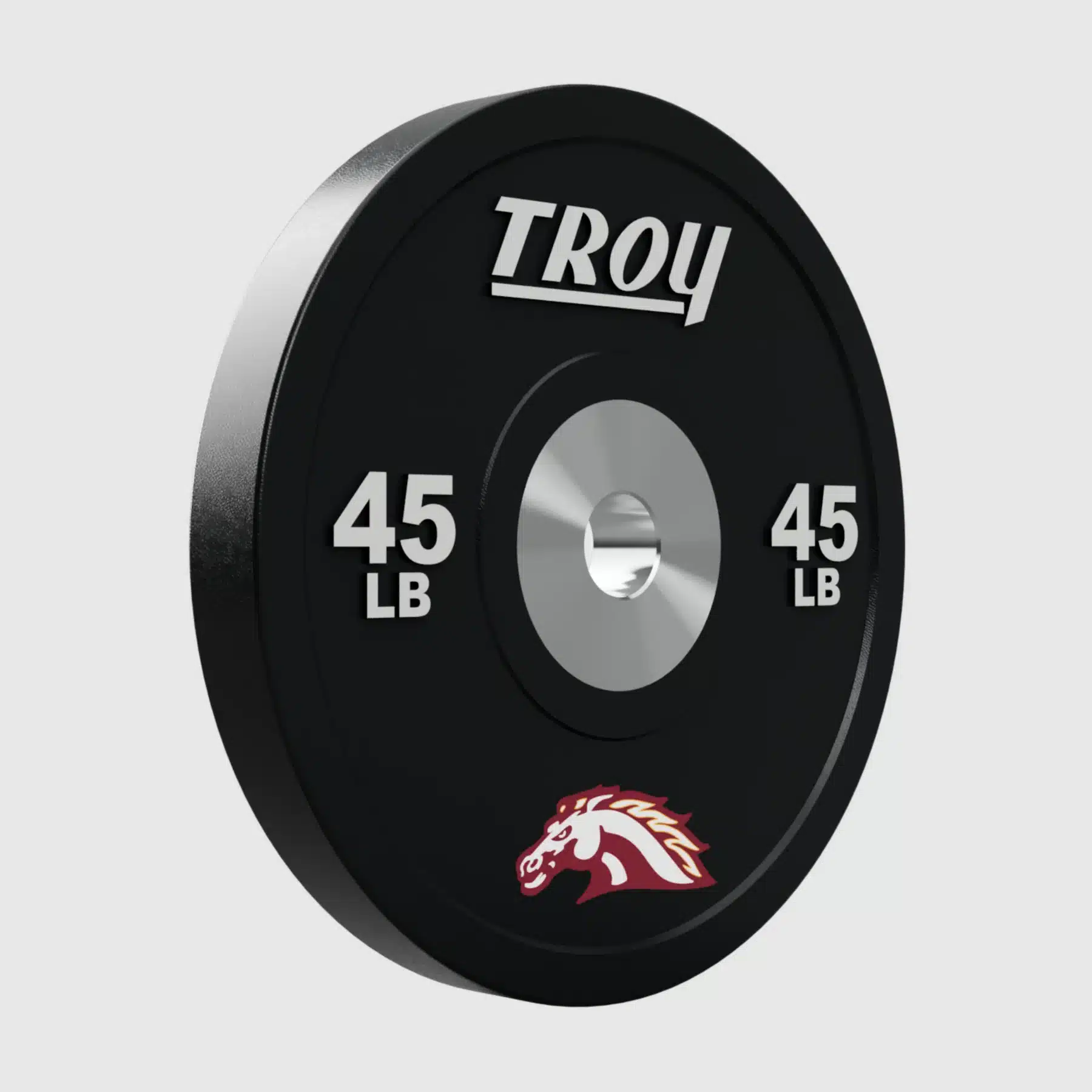 Troy Black Premium Bumper Plate - Logo - Image 2