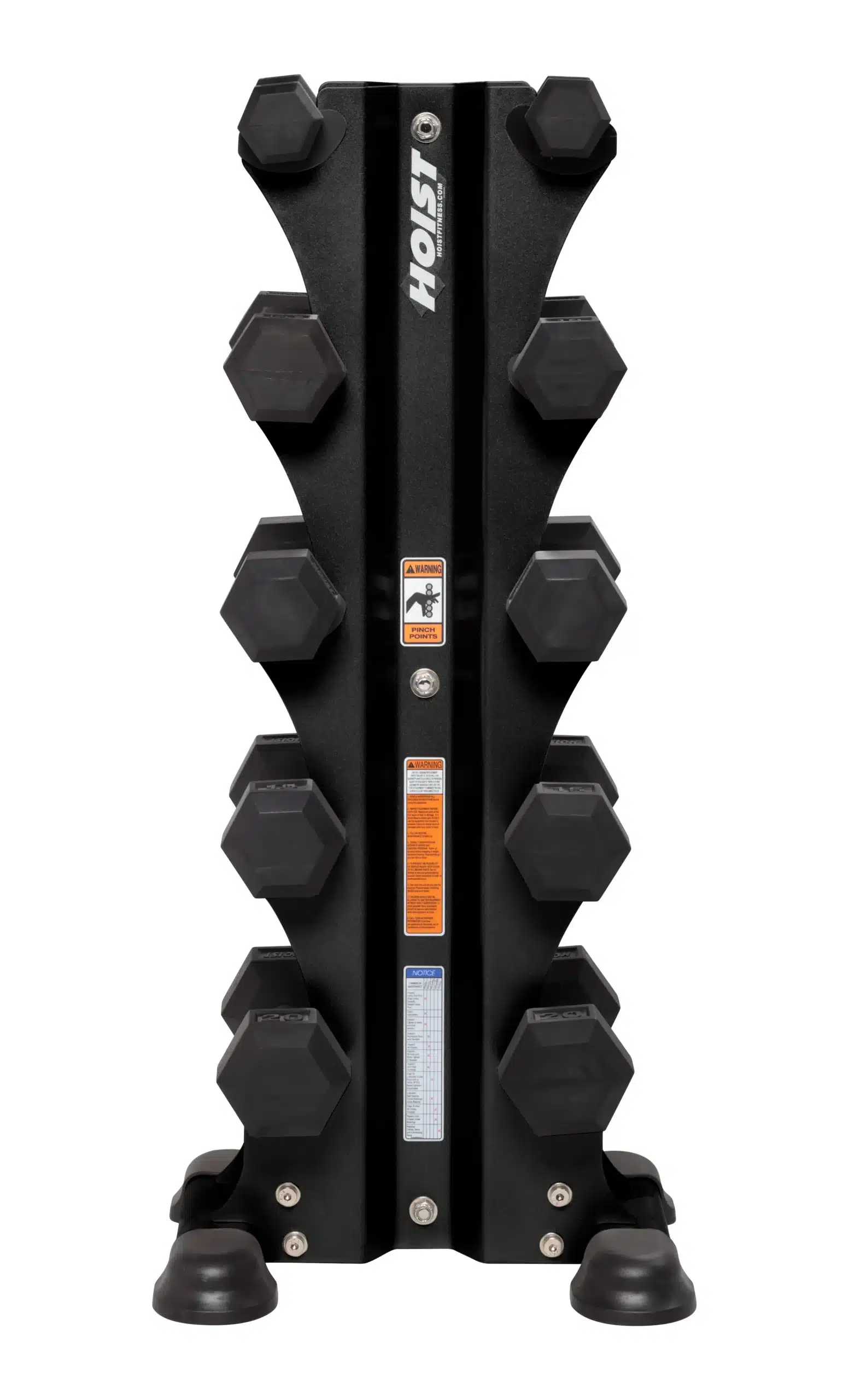 Hoist Fitness 5 Pair Vertical Dumbbell Rack (Dumbbells Not Included) - Image 3