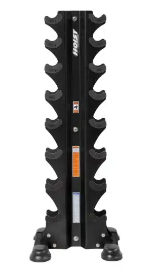 Hoist Fitness 8 Pair Vertical Hex Dumbbell Rack (Dumbbells Not Included)