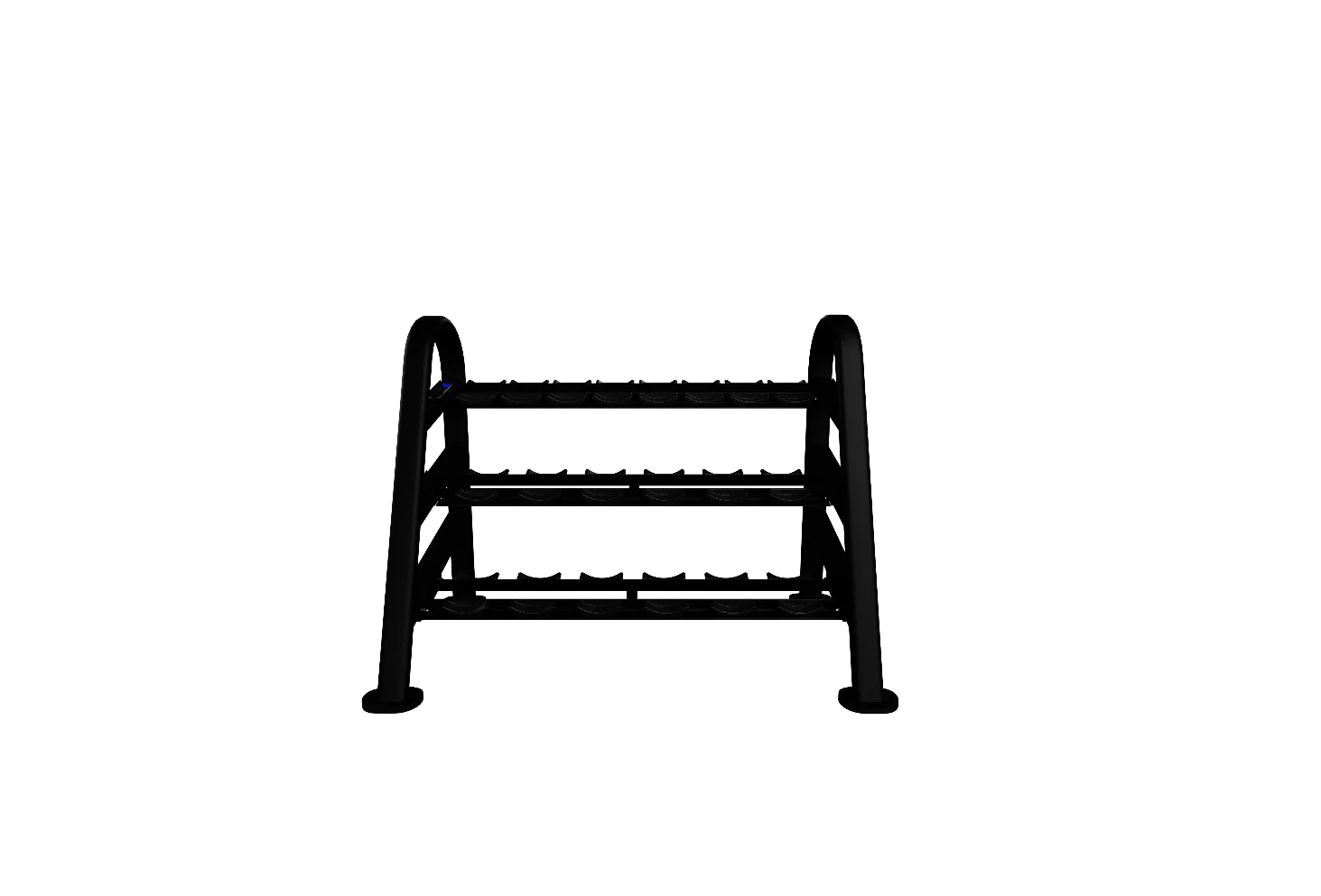 Core Health And Fitness Nautilus Instinct Dumbbell Rack 10-Pair/3 Tier - Image 2
