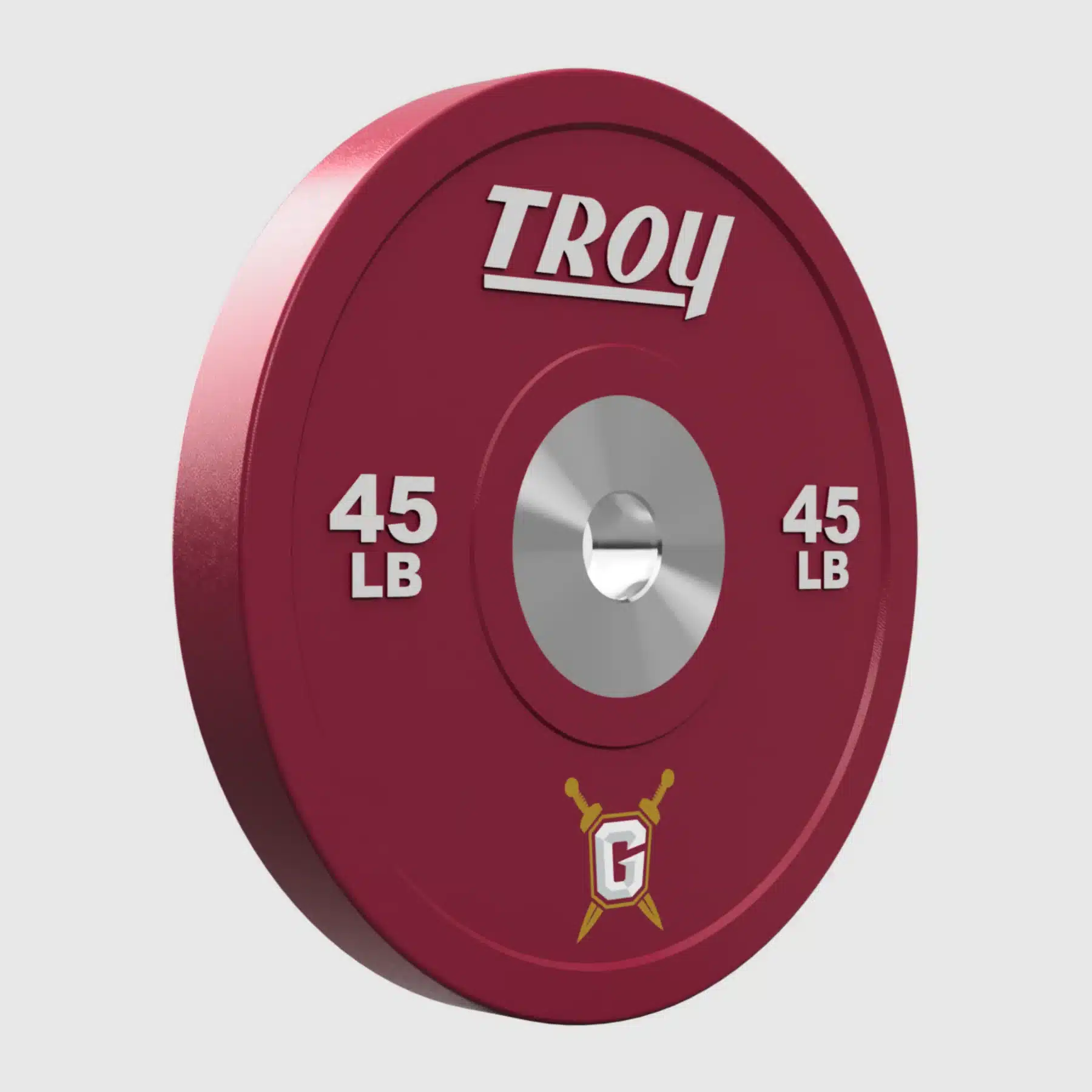 Troy Premium Rubber Bumper Plate - Logo - Image 5