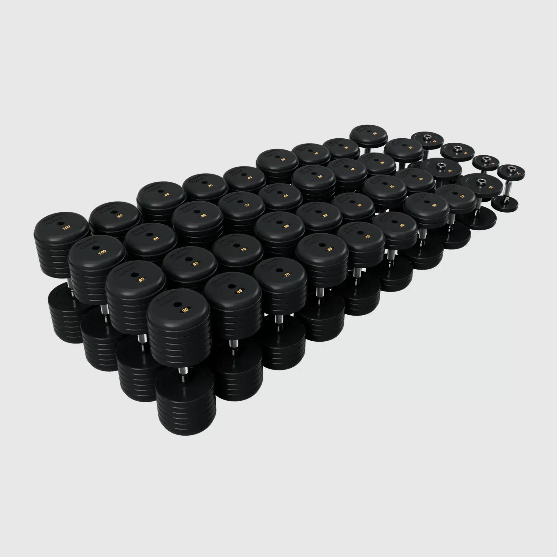 TROY Pro Style Dumbbells - Rubber Encased RUFDC-005-050R - Image 9