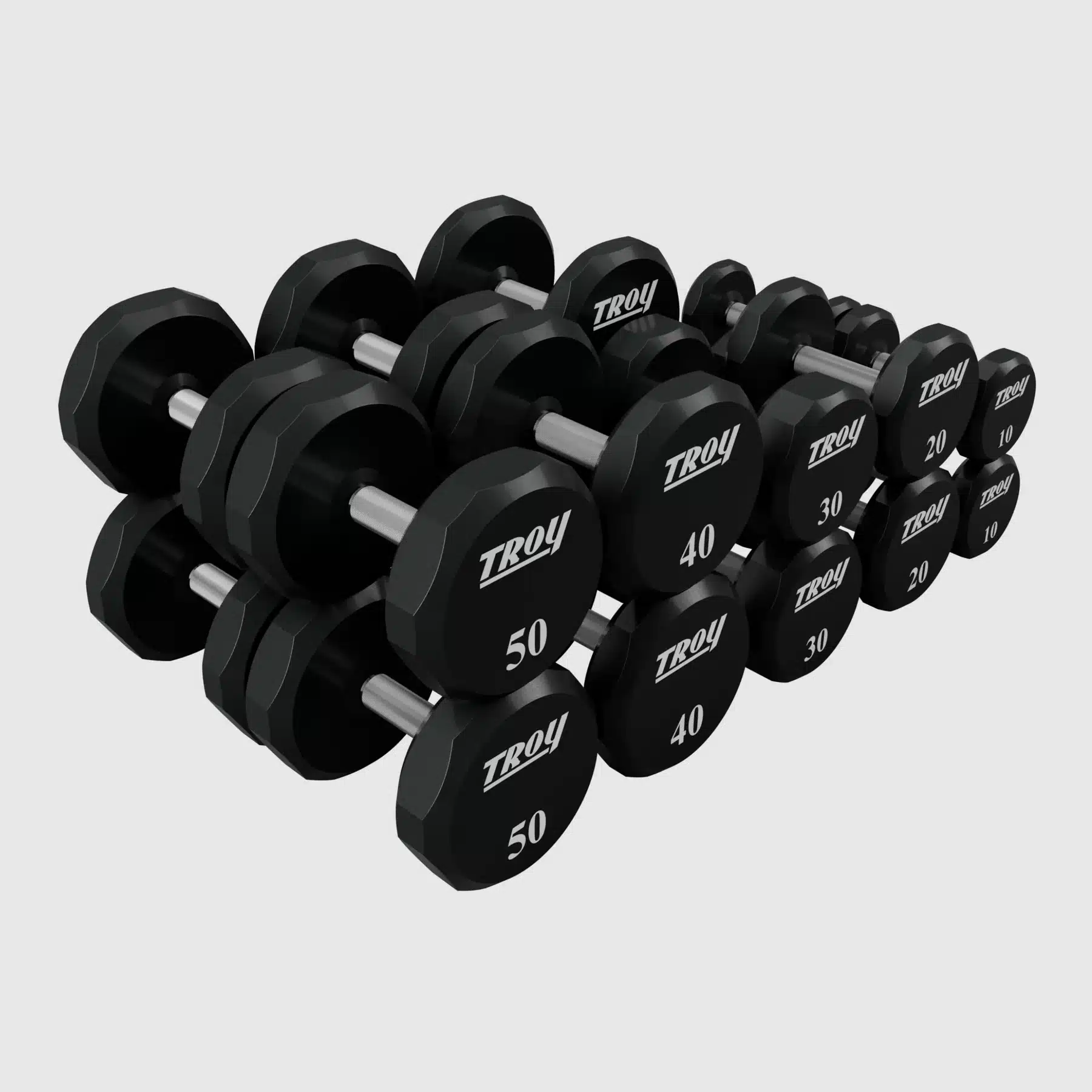 Troy 12 Sided Urethane Dumbbell - Image 32
