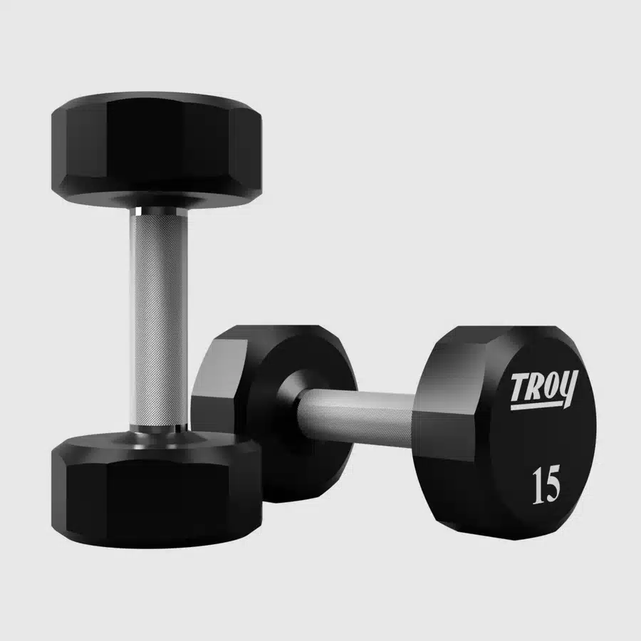 Troy 12 Sided Urethane Dumbbell - Image 4