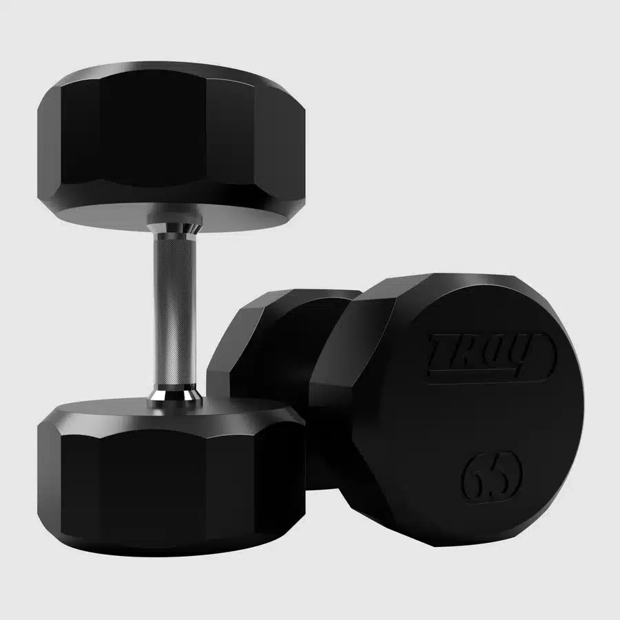 Troy 12 Sided Rubber Dumbbell - Image 6