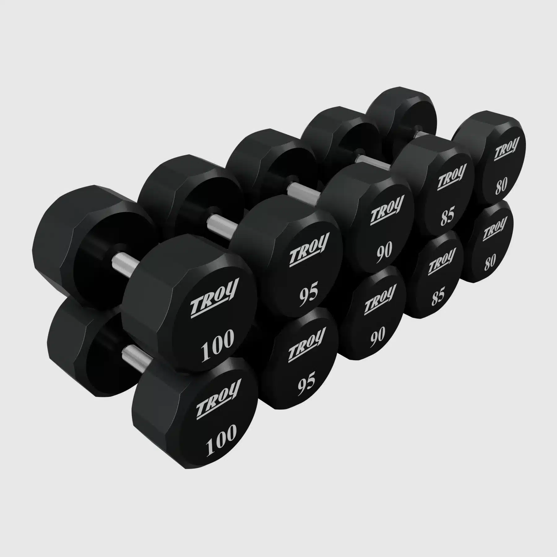 Troy 12 Sided Urethane Dumbbell - Image 34