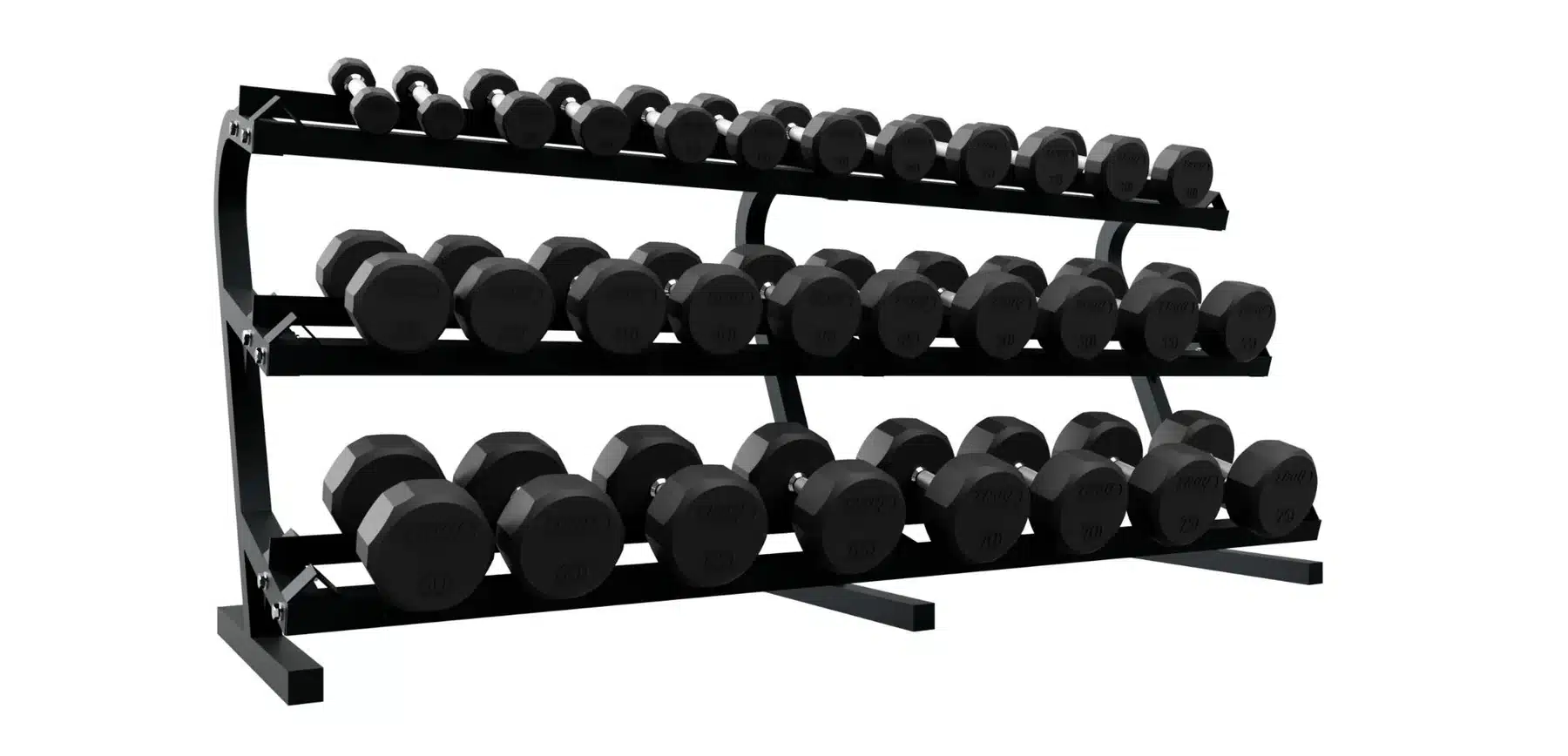 Troy 12 Sided Rubber Dumbbell - Image 8