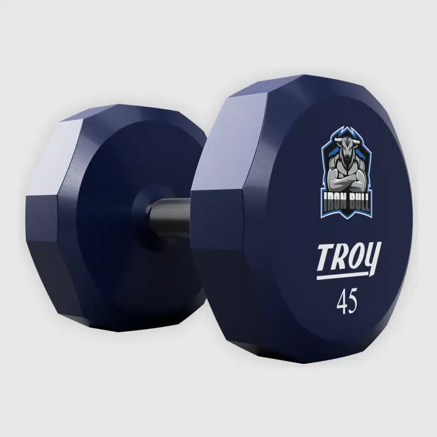 Troy 12 Sided Urethane Dumbbell - Logo - Image 6