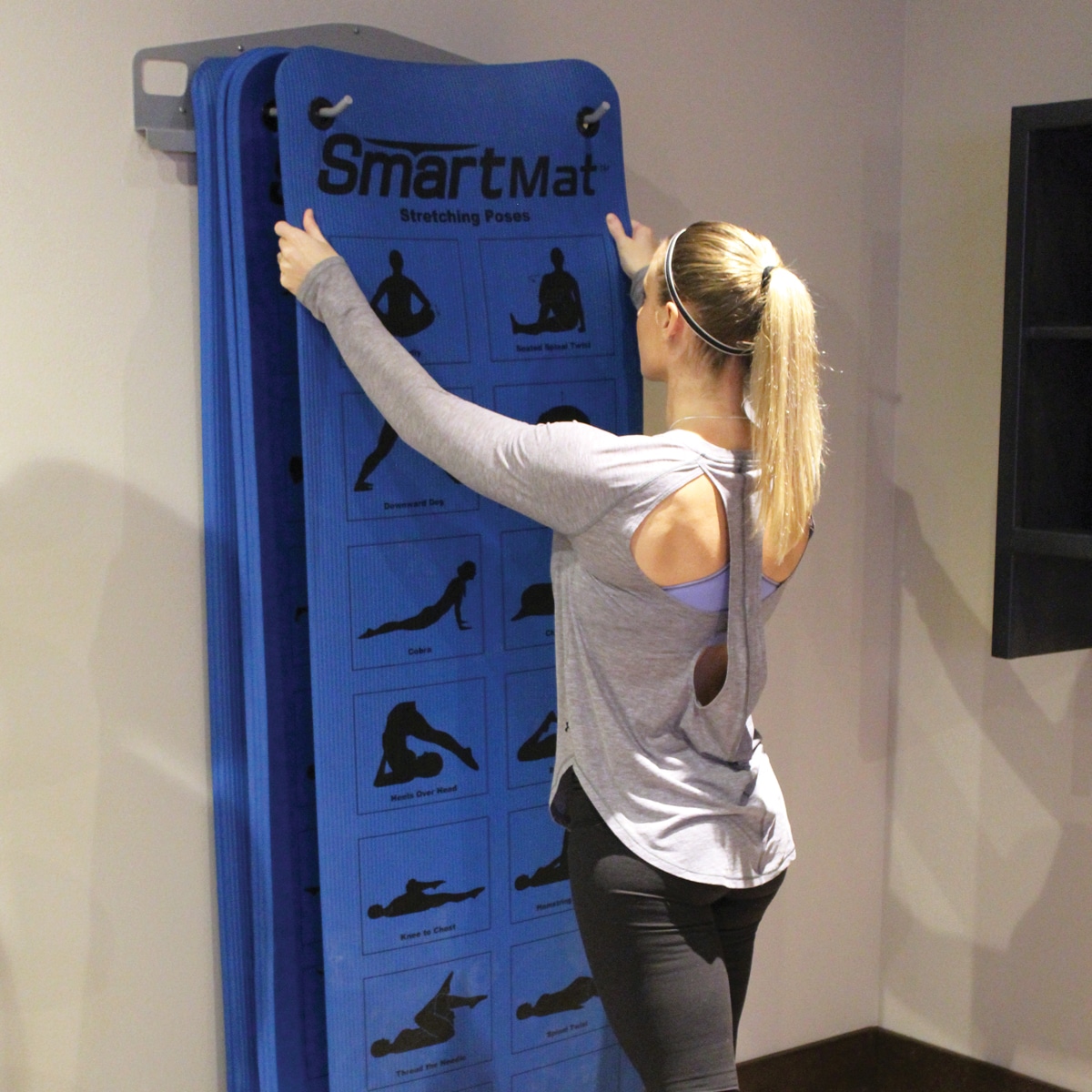 Prism Smart Mat Rack, Wall Mounted Commercial Package (10 Mat Package) - Image 2