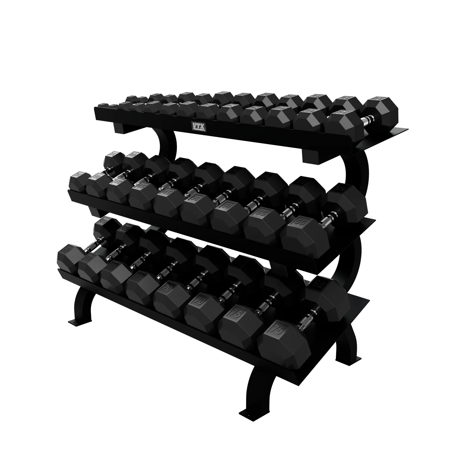 Troy VTX 3-Tier Dumbbell Shelf Rack - Image 3