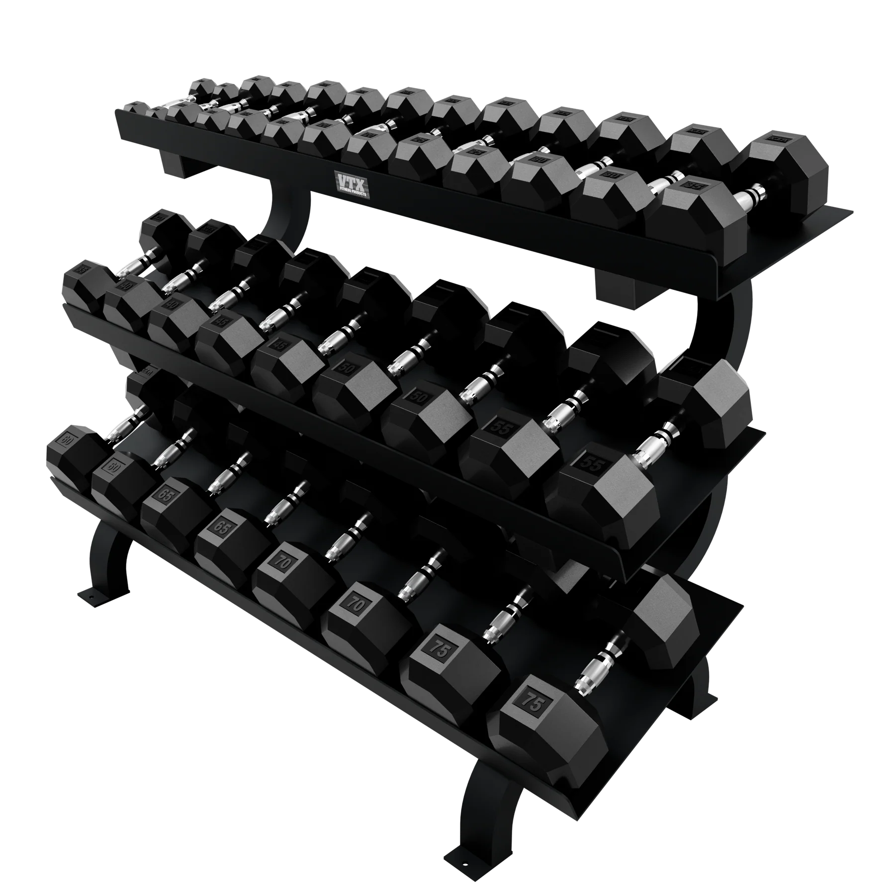 Troy VTX 3-Tier Dumbbell Shelf Rack - Image 5